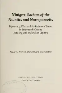 Couverture : Ninigret, Sachem of the Niantics and Narragansetts